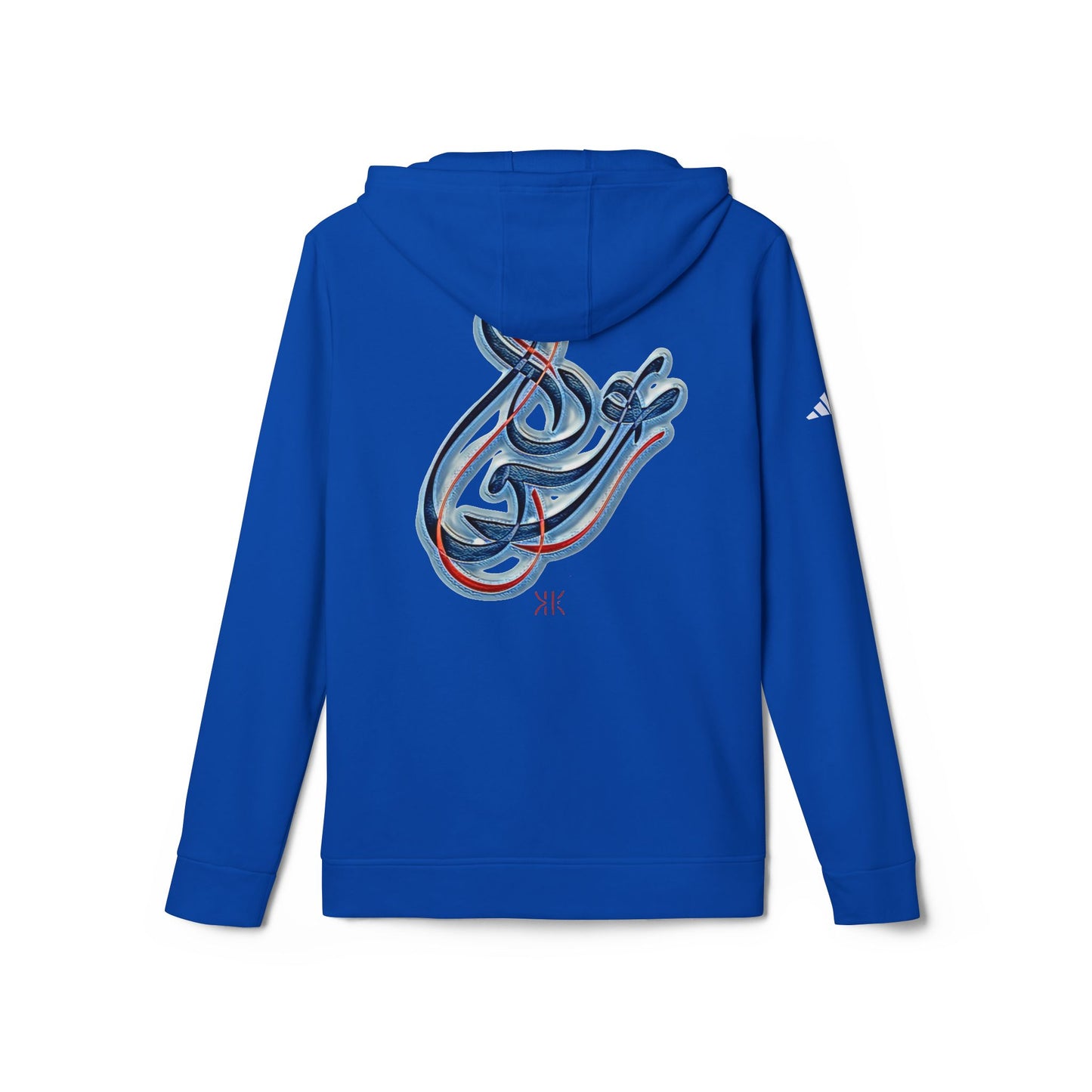 Kalli K X Adidas Unisex Fleece Hoodie-Modern Calligraphy LOVE