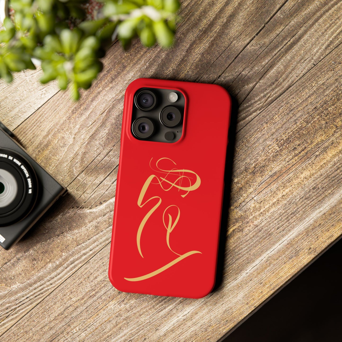 Modern Calligraphy Slim Phone Case -LOVE