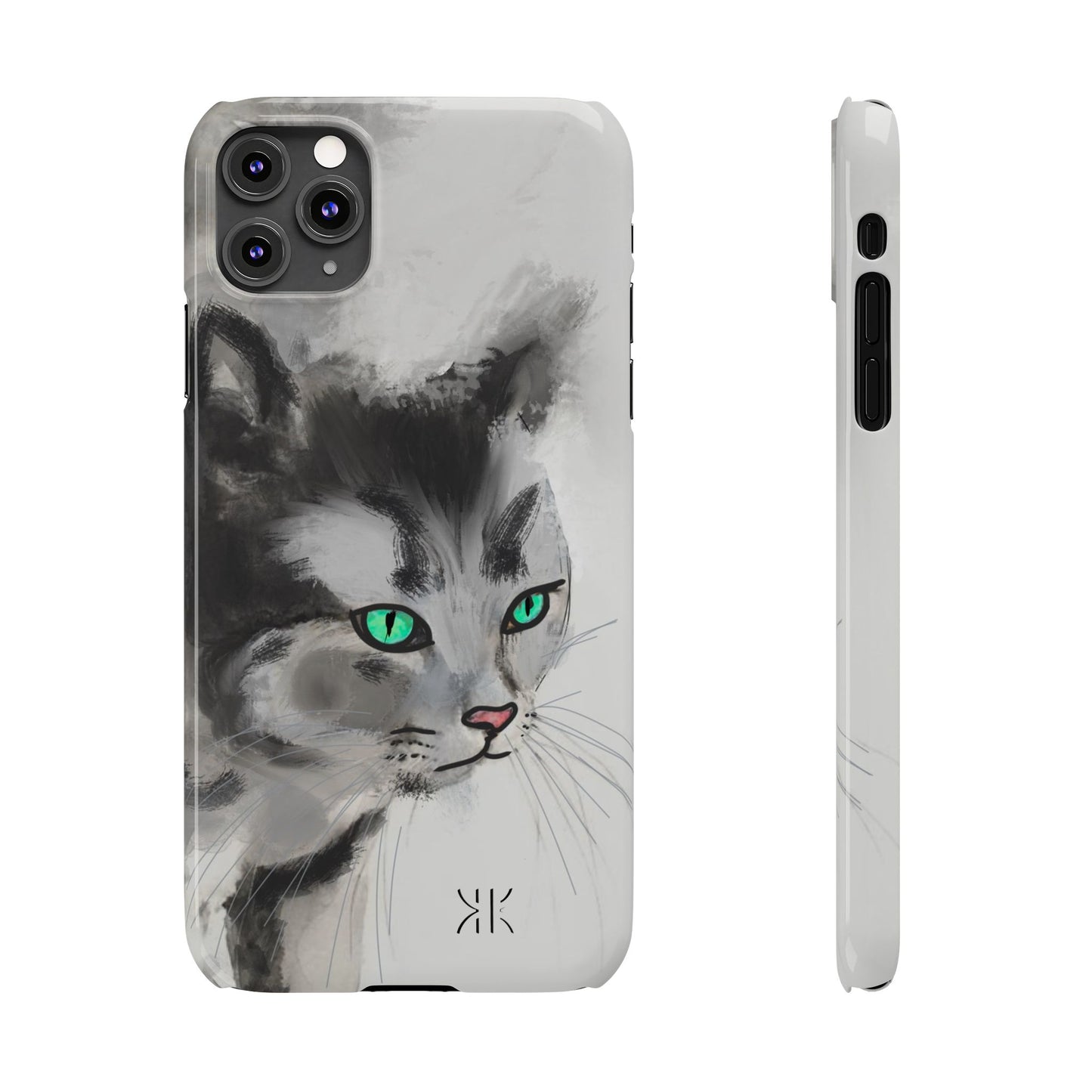 Modern Art Ink water painting  Slim Phone Case