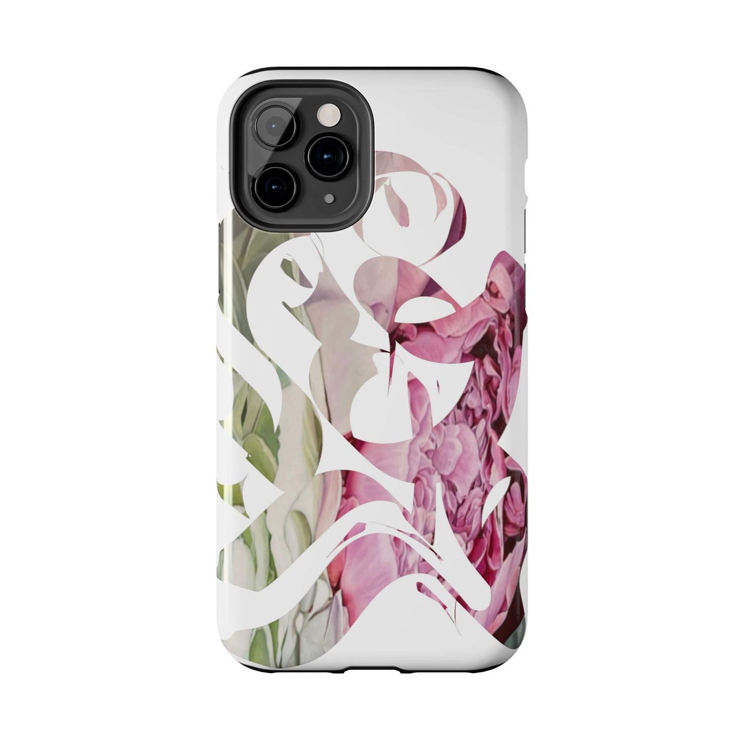 Phone Case - Garden Persian Calligraphy Design in Grey