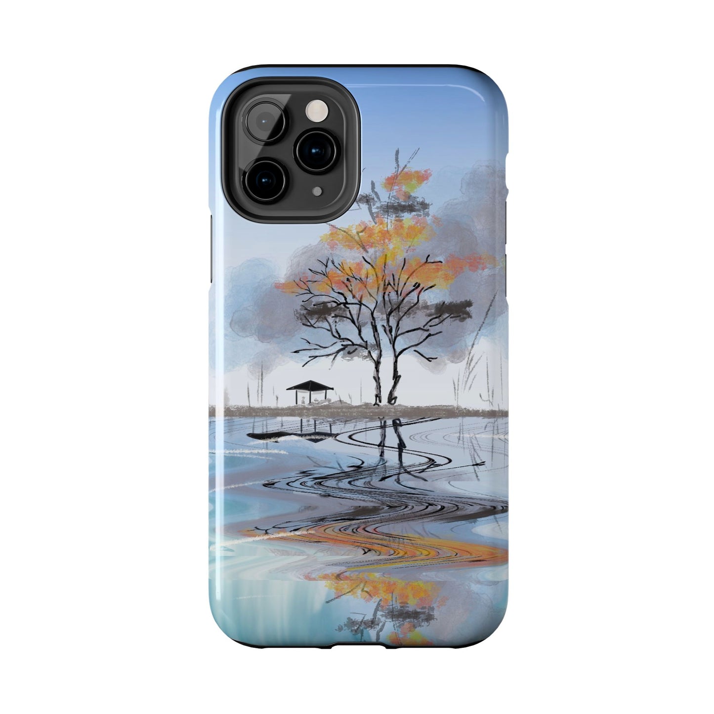 Serenity Phone Case Persian Calligraphy Art.
