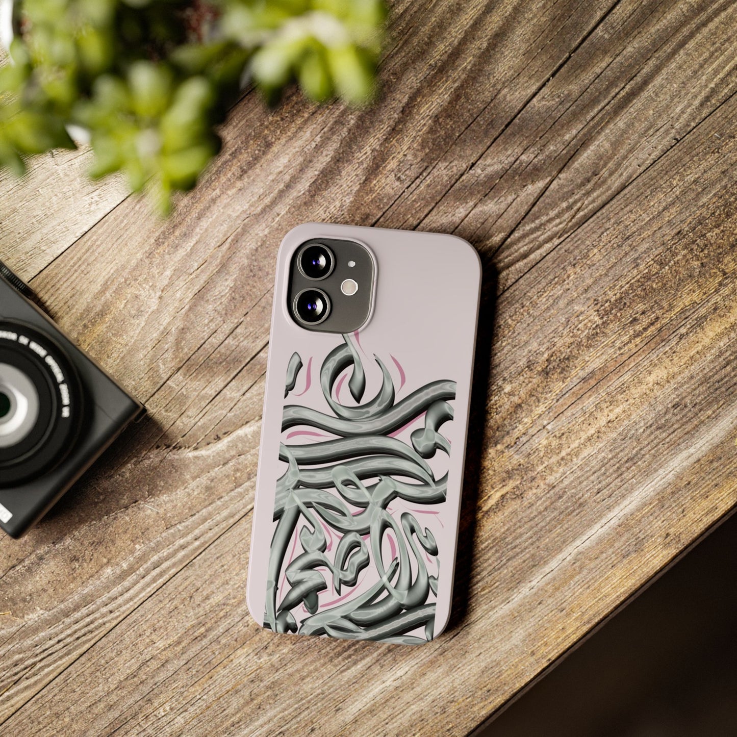 Modern Art  Slim Phone Case -LOVE,