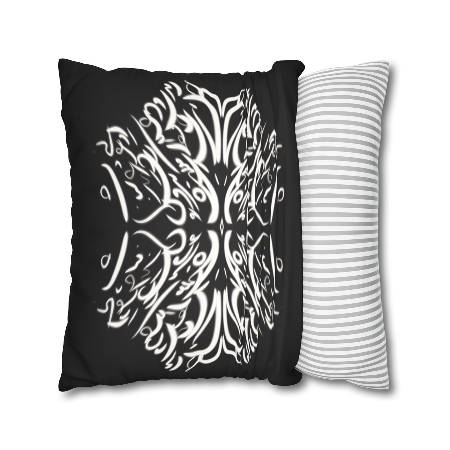 Persian Calligraphy beauty Faux Suede Square Pillow Cover