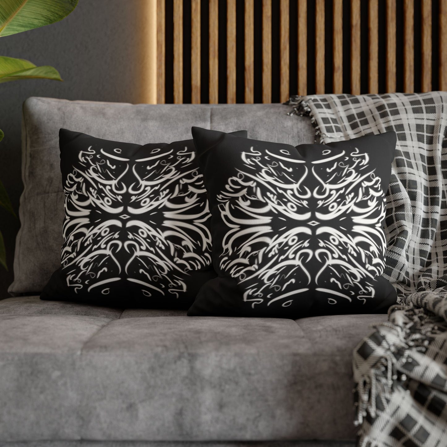 Persian Calligraphy beauty Faux Suede Square Pillow Cover