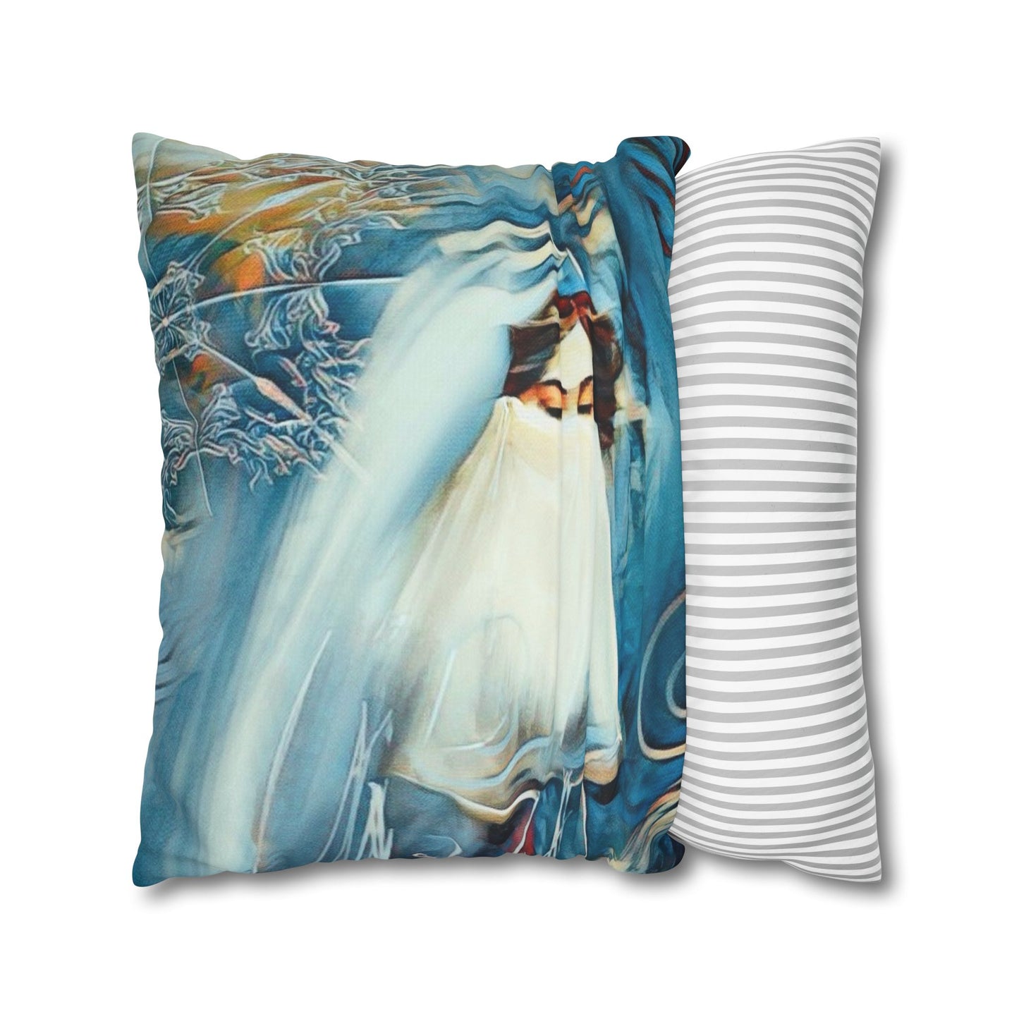 Square Pillowcase - Modern Art Watercolour Design