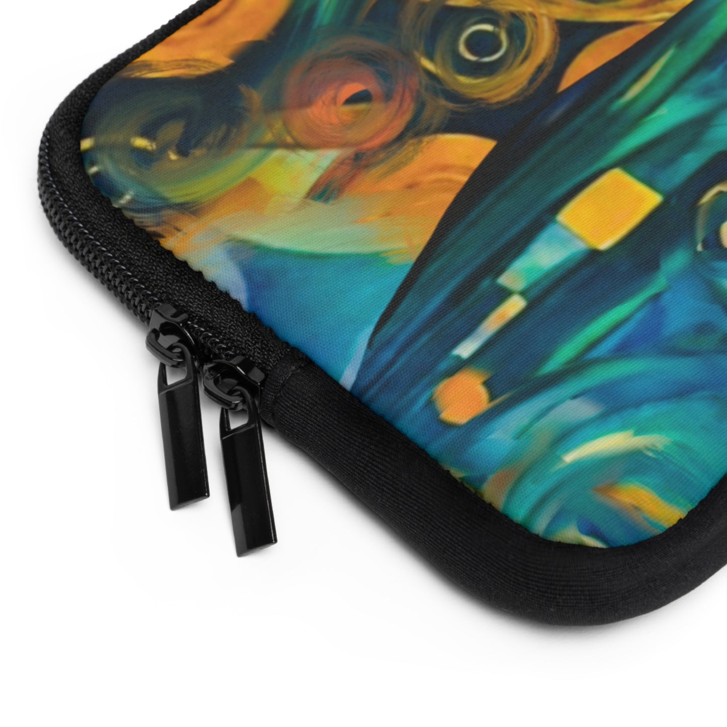 Laptop Sleeve - Ethereal Swirls Modern Digital Art Design...