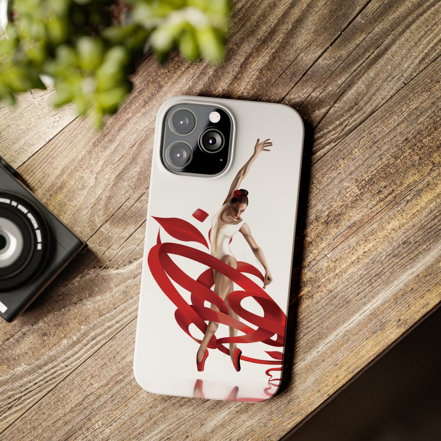Elegant Ballet Dancer Ribbon Slim Phone Case - Perfect for Dance Lovers