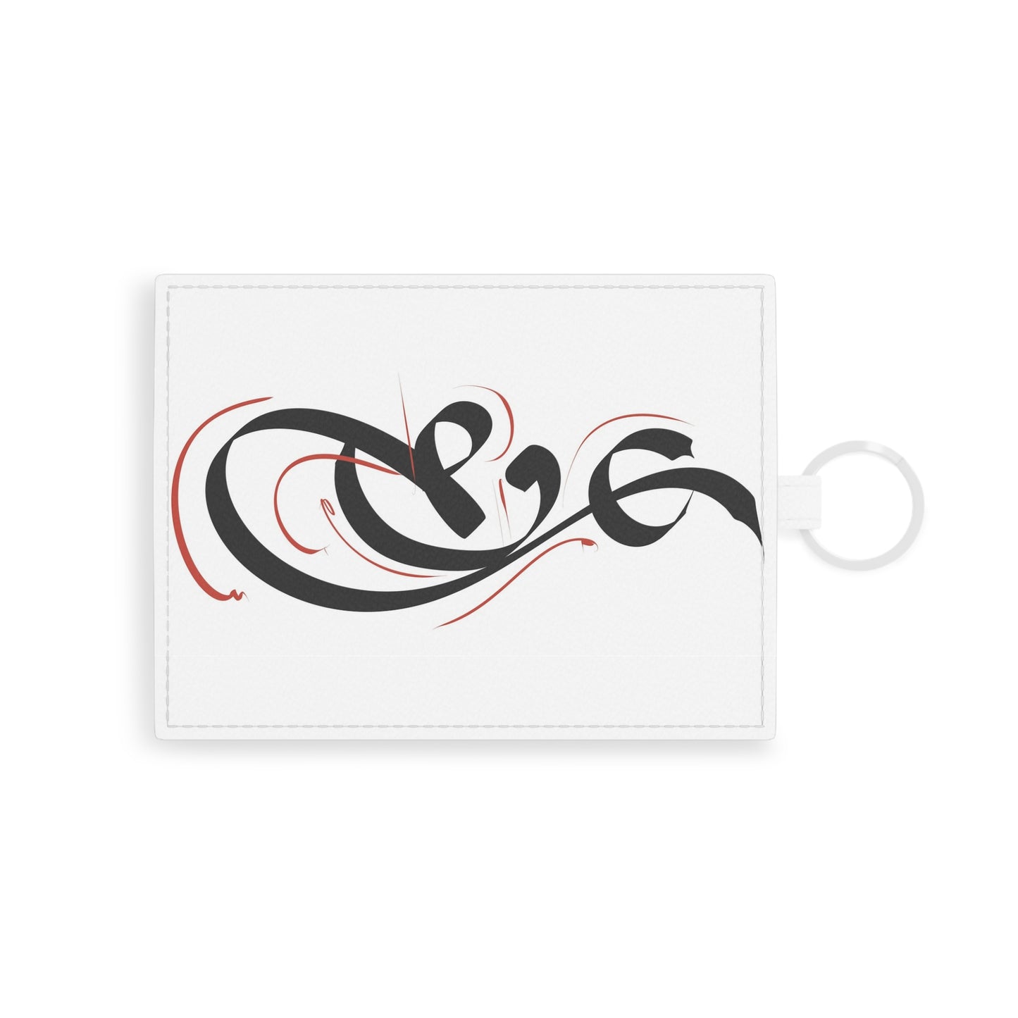 Eshgh “love” Calligraphy Saffiano Leather Card Holder