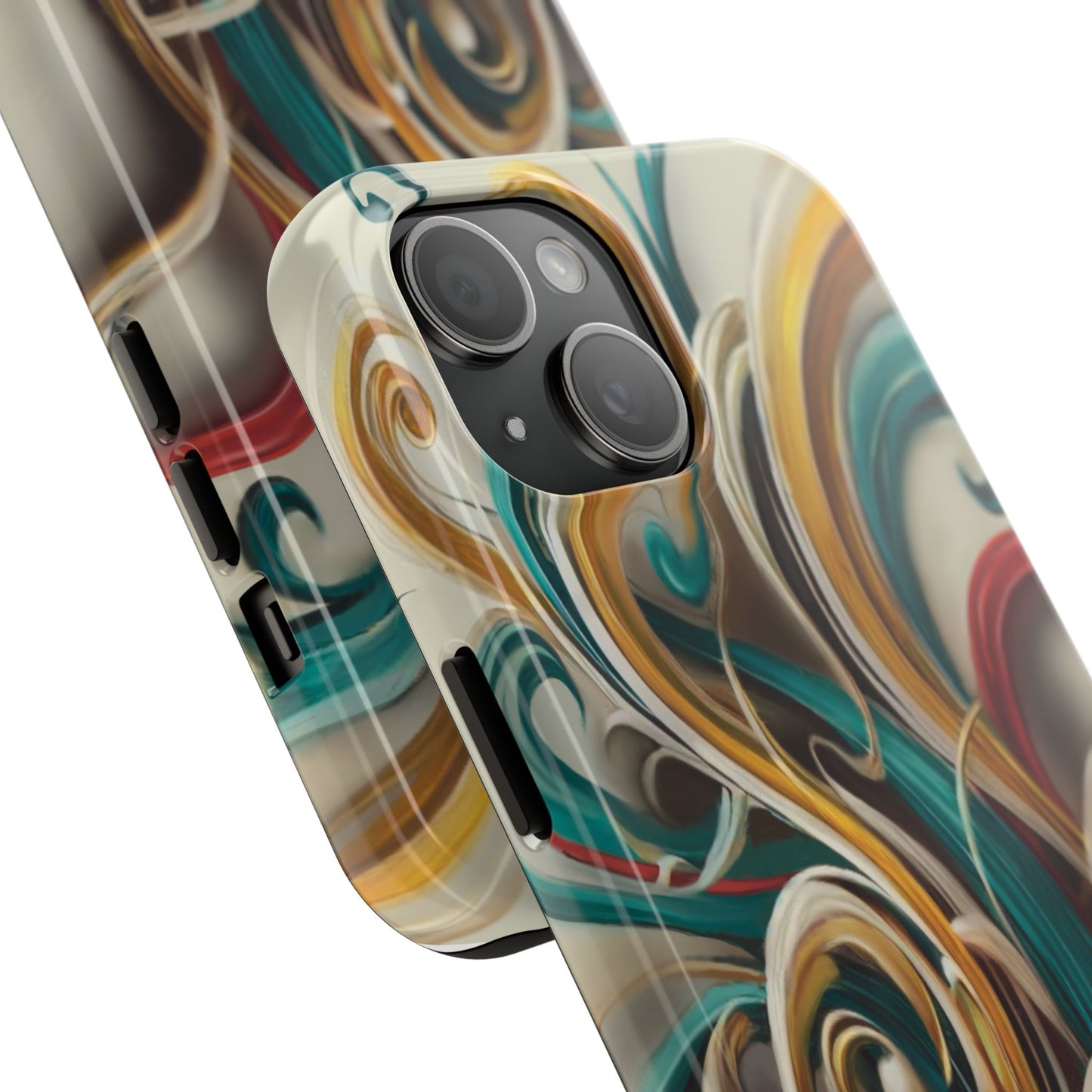 Marble Abstract Phone Case Calligraphy
