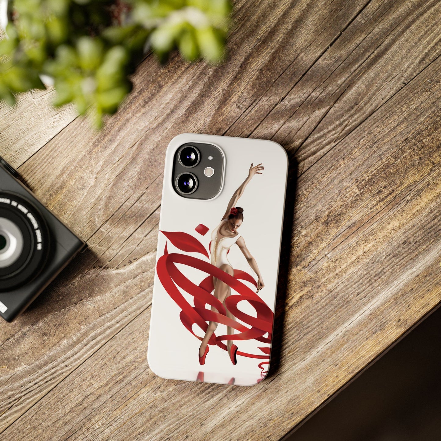 Elegant Ballet Dancer Ribbon Slim Phone Case - Perfect for Dance Lovers