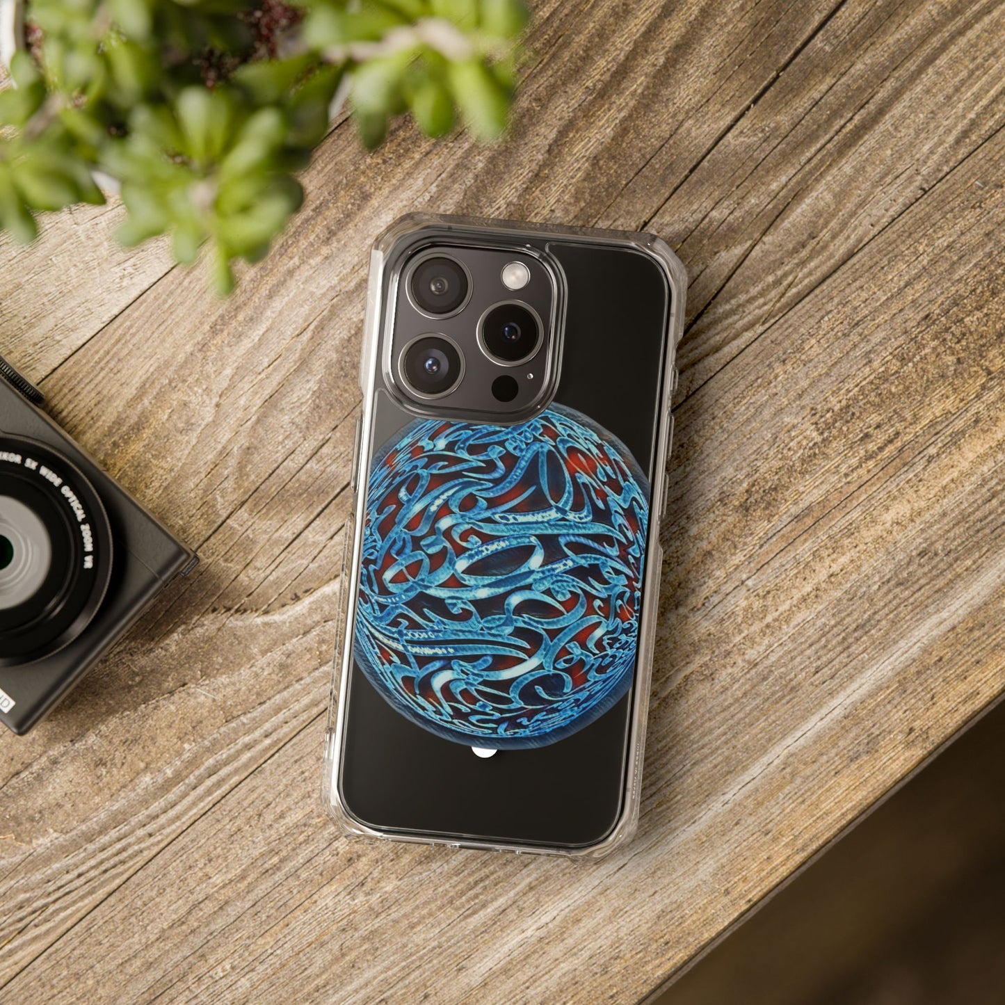 Copy of Phone Case - Pink Ribbon Persian Calligraphy Design - Magnetic Case