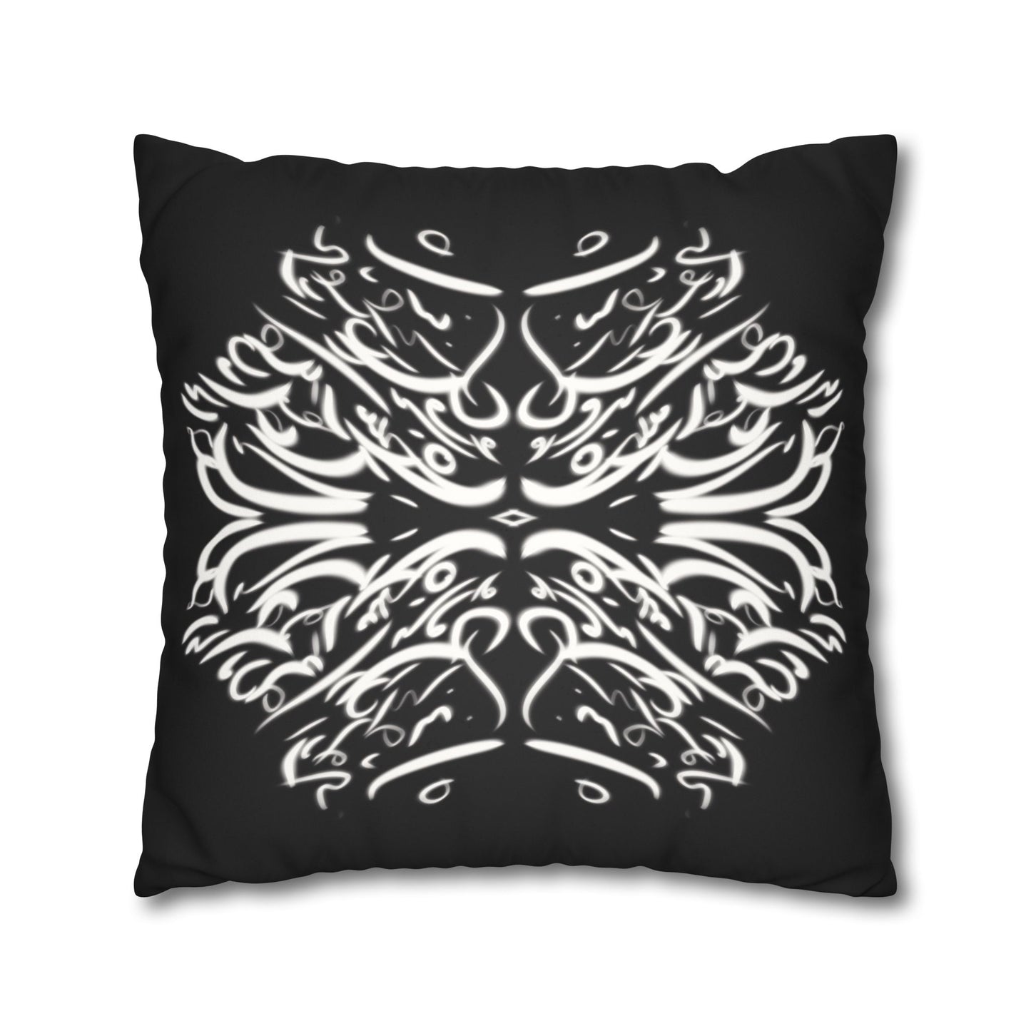 Persian Calligraphy beauty Faux Suede Square Pillow Cover