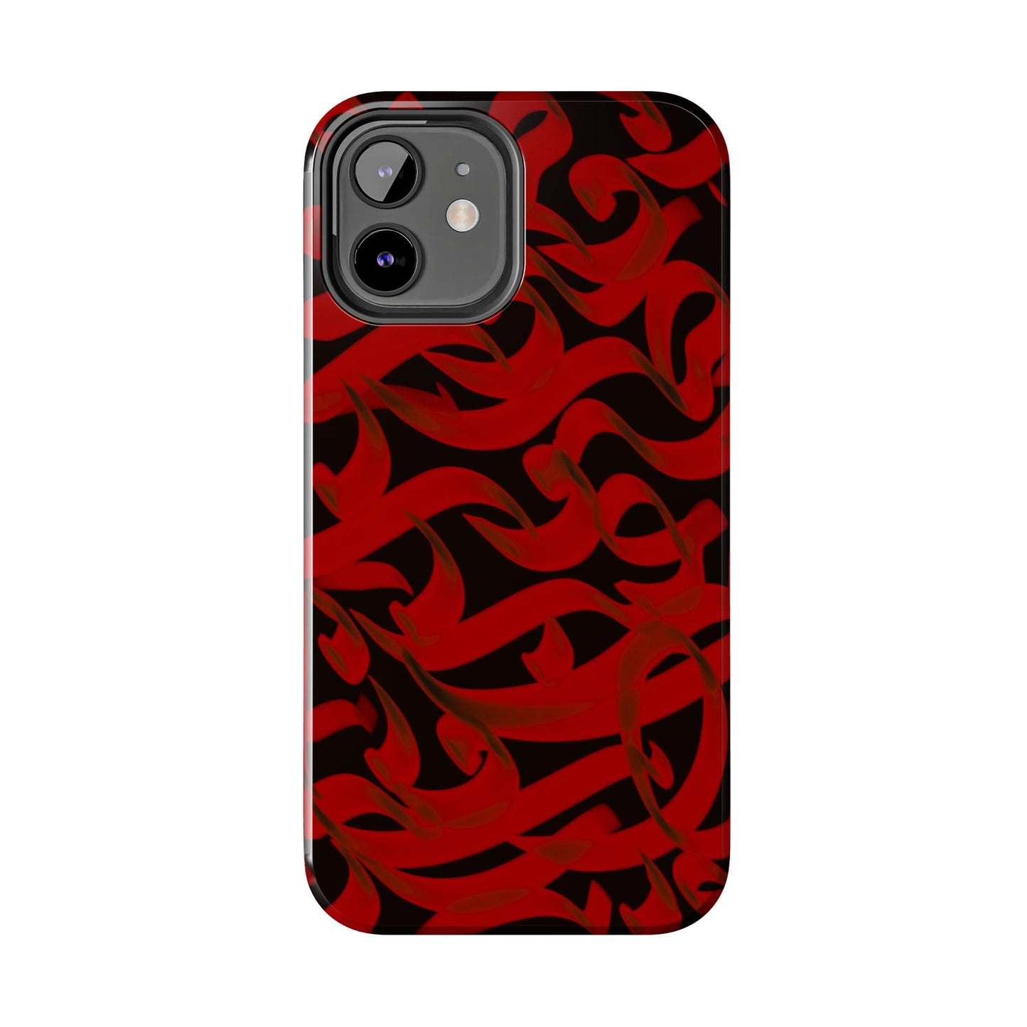 Phone Case Bold Red Persian Calligraphy Design