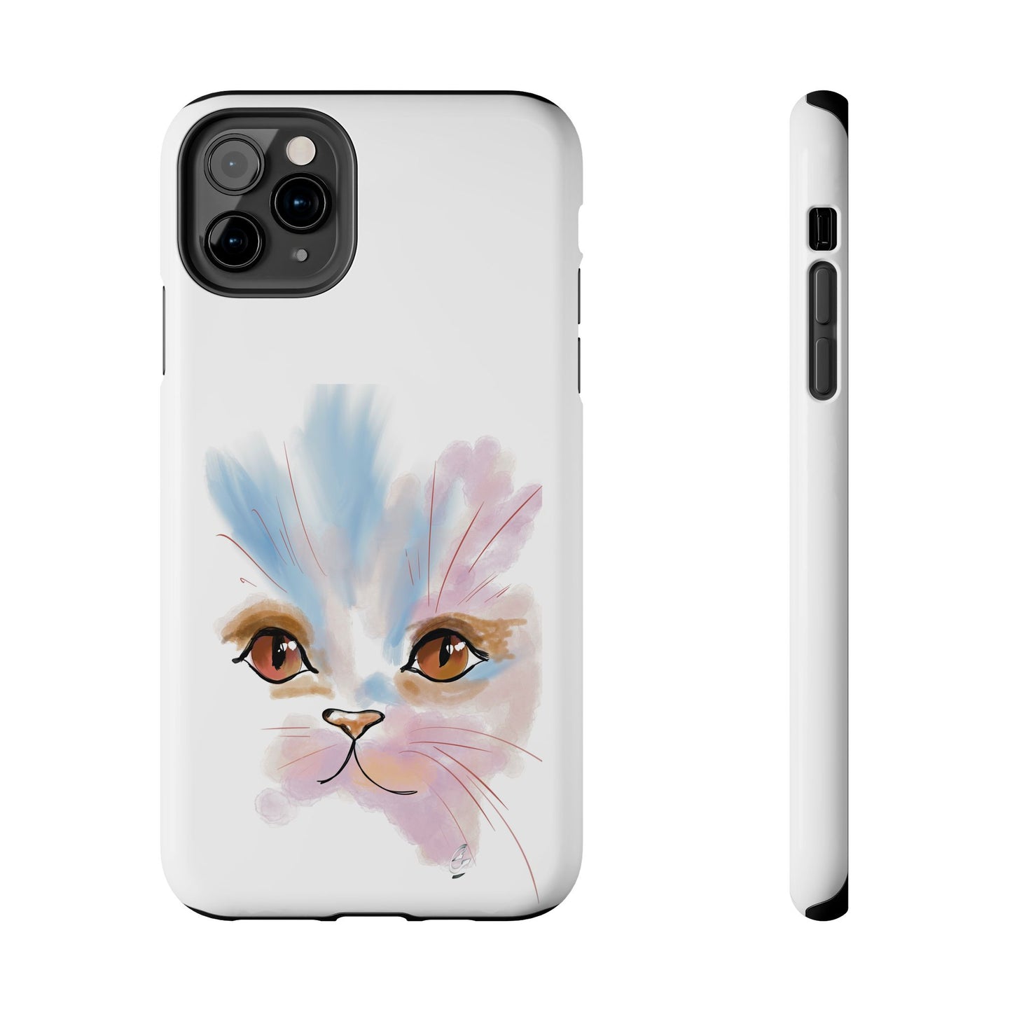 Cat Watercolour Tough Phone Case /