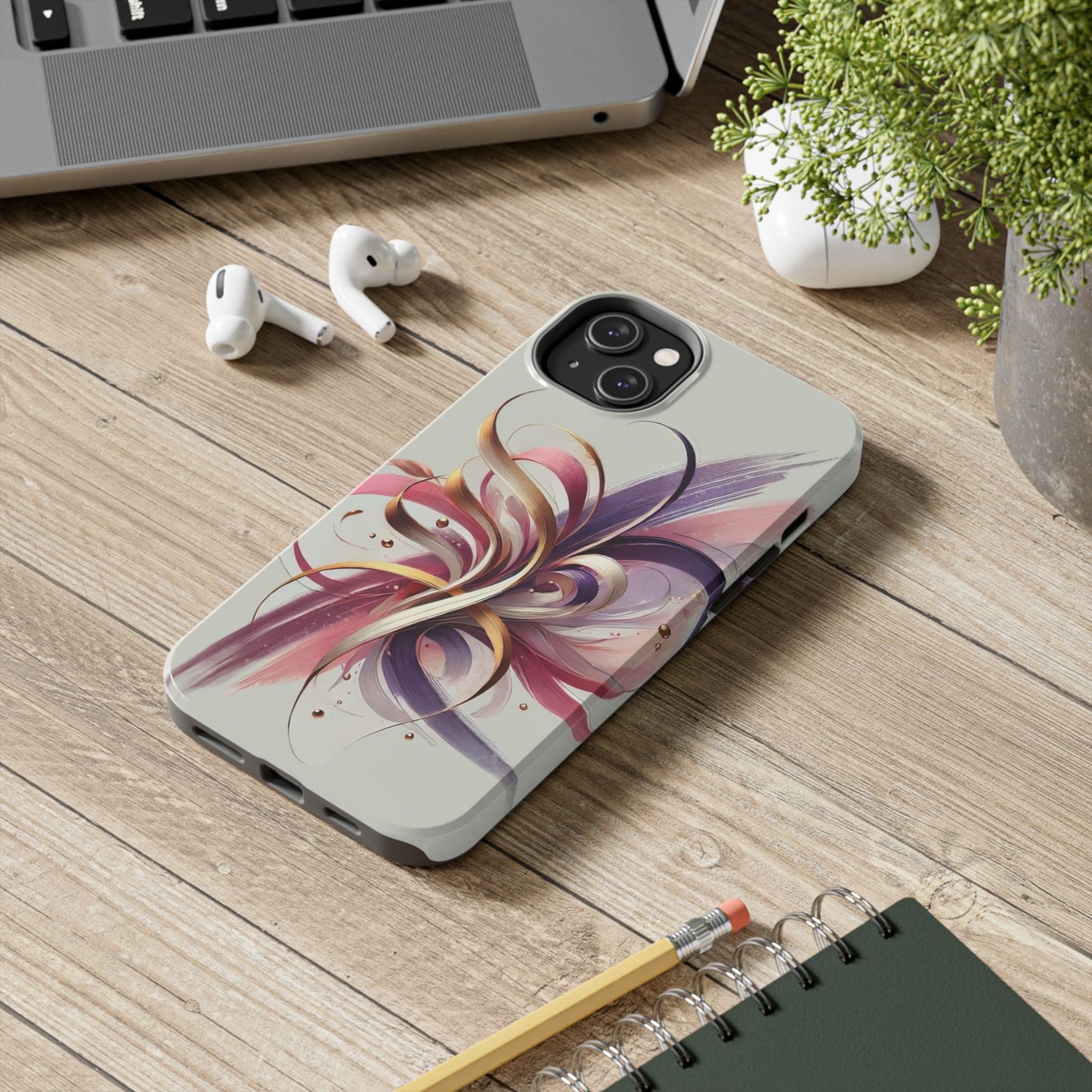 Phone Cases - Colorful Calligraphy Flower Chic Stylish Design