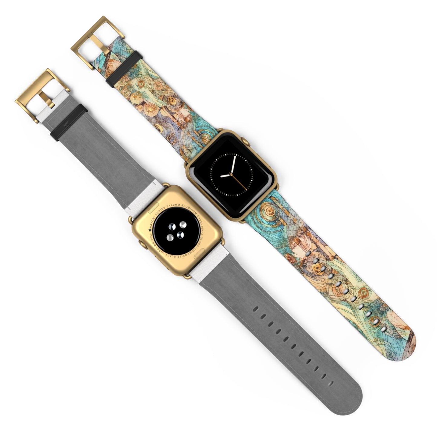 Artistic Floral Watch Band - Elegant Design for Everyday Wear