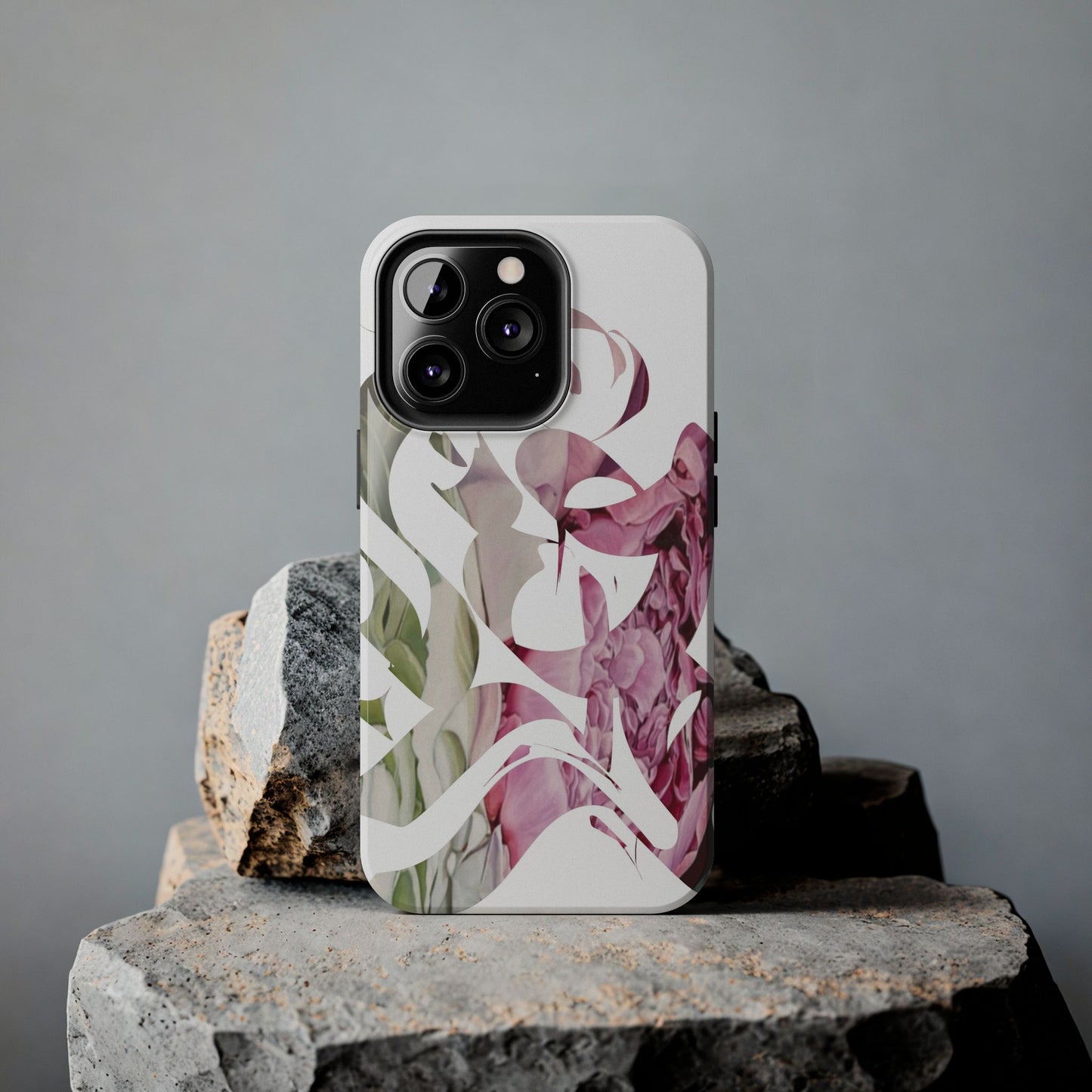 Phone Case - Garden Persian Calligraphy Design in Grey