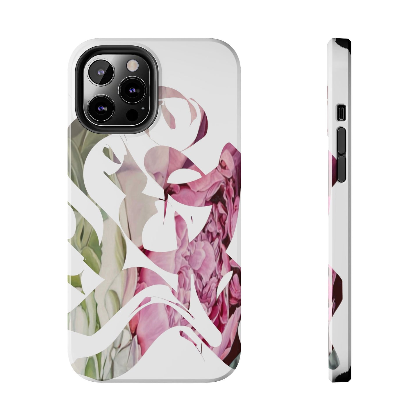 Phone Case - Garden Persian Calligraphy Design in Grey