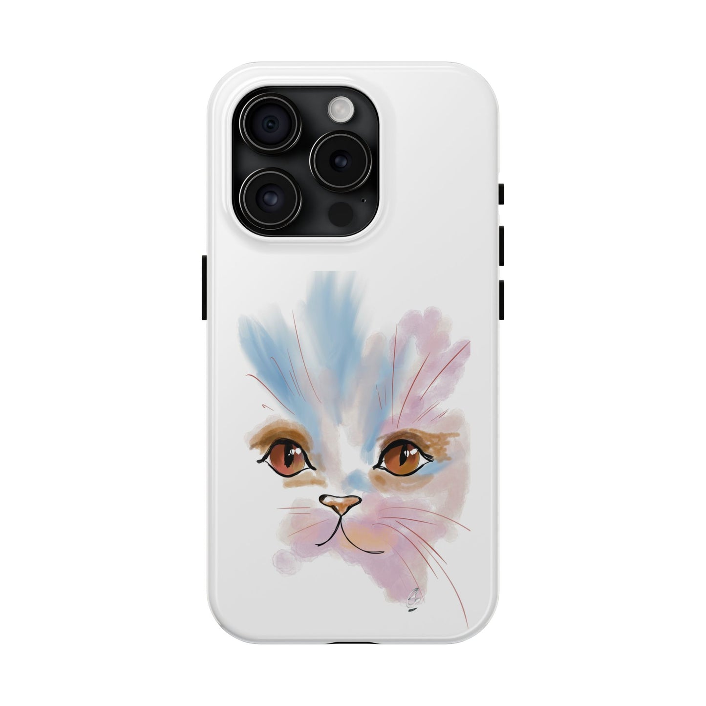 Cat Watercolour Tough Phone Case /