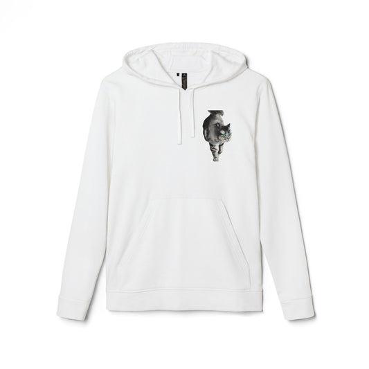 Copy of Copy of Fleece Hoodie with Modern Calligraphy Adidas Design