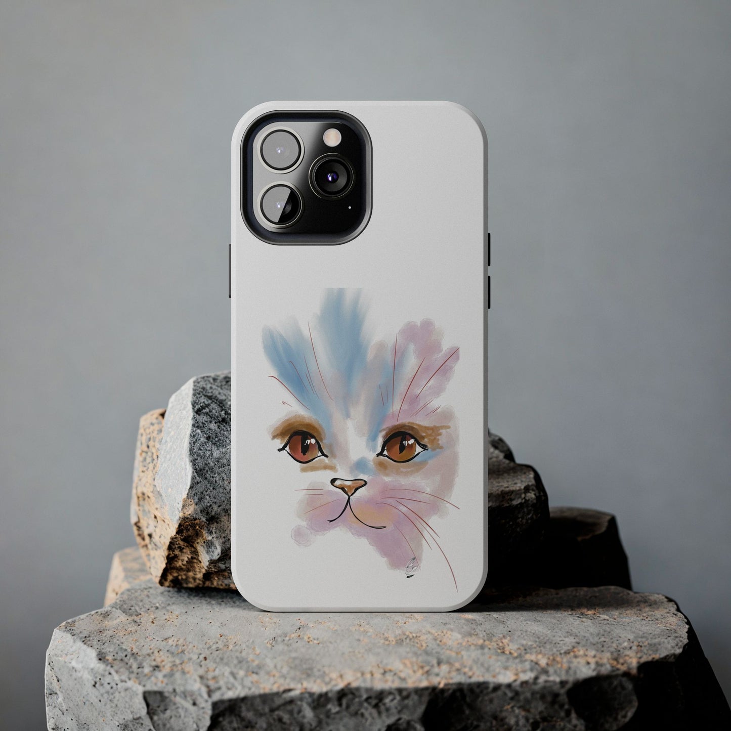 Cat Watercolour Tough Phone Case /