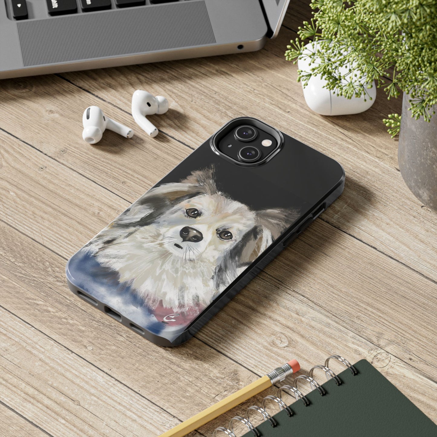 Dog Watercolor Tough Phone Case