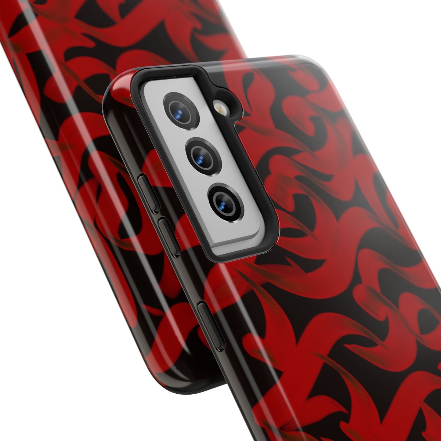 Phone Case Bold Red Persian Calligraphy Design