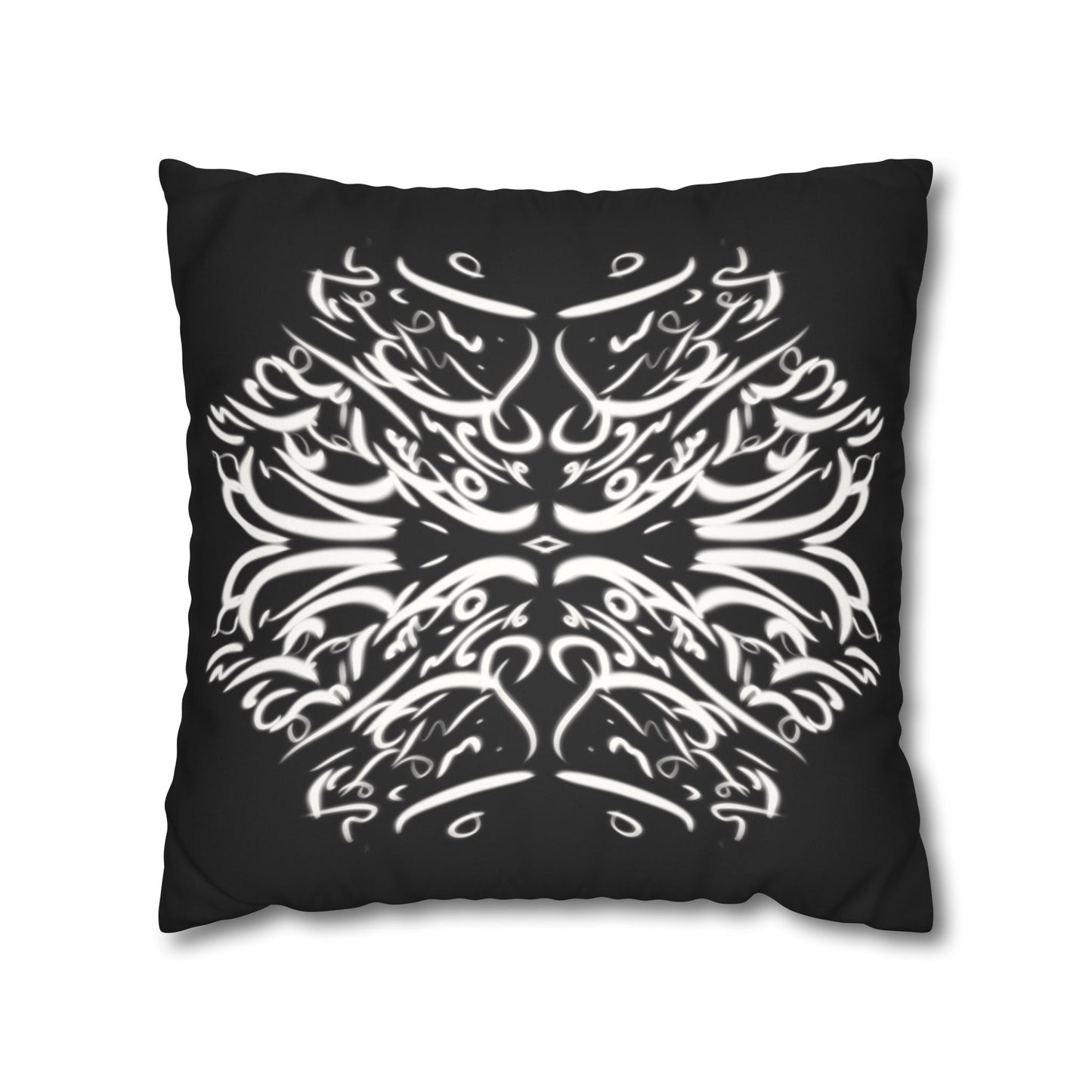Persian Calligraphy beauty Faux Suede Square Pillow Cover