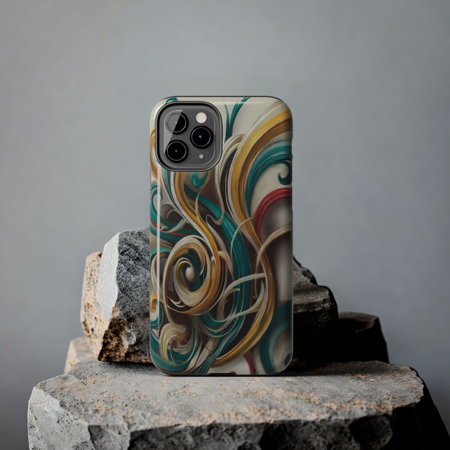 Marble Abstract Phone Case Calligraphy