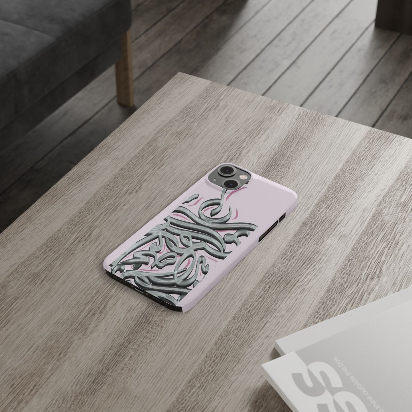 Modern Art  Slim Phone Case -LOVE,