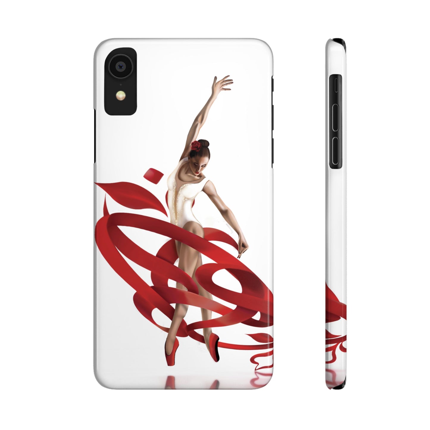 Elegant Ballet Dancer Ribbon Slim Phone Case - Perfect for Dance Lovers