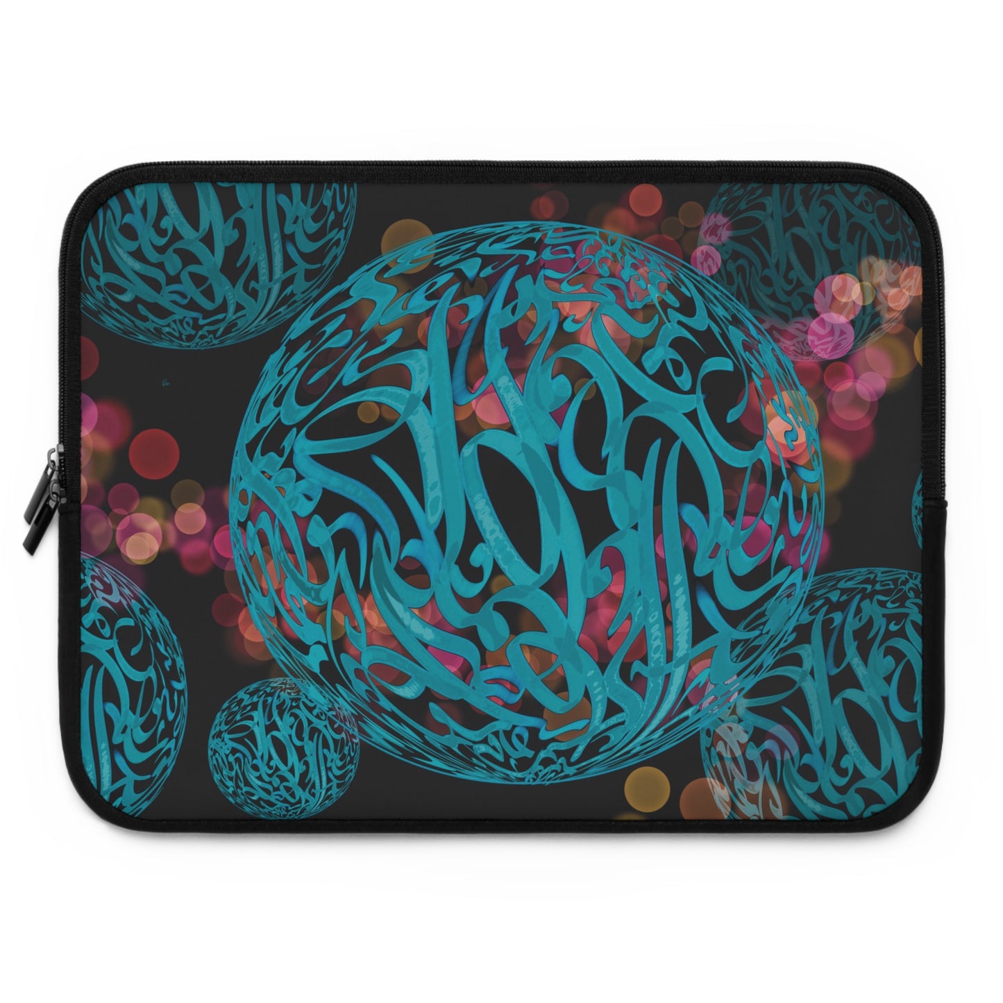 Laptop Sleeve -Modern Digital Calligraphy Art Design