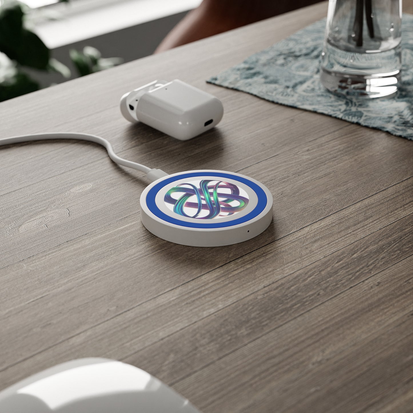 Abstract Design Wireless Charging Pad