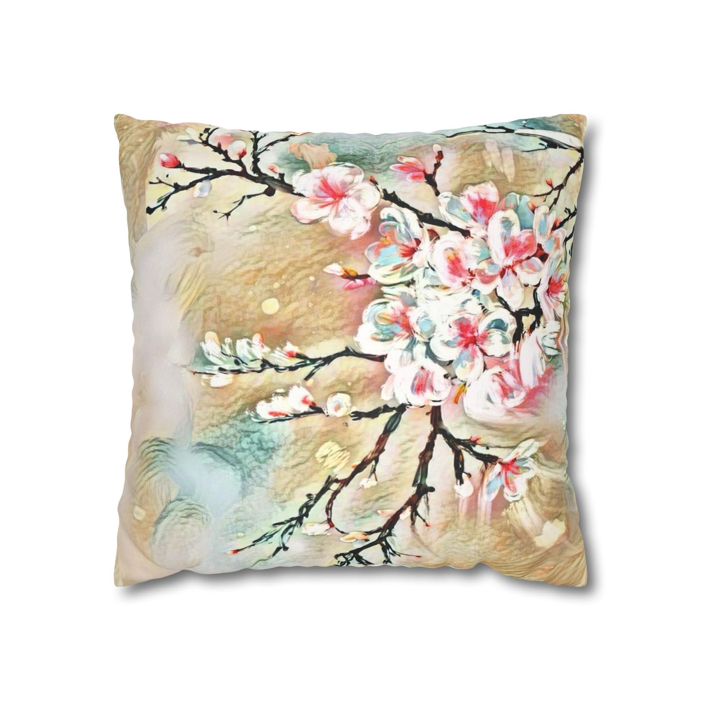 Spring Pillowcase - Modern Art Portrait Watercolour Design