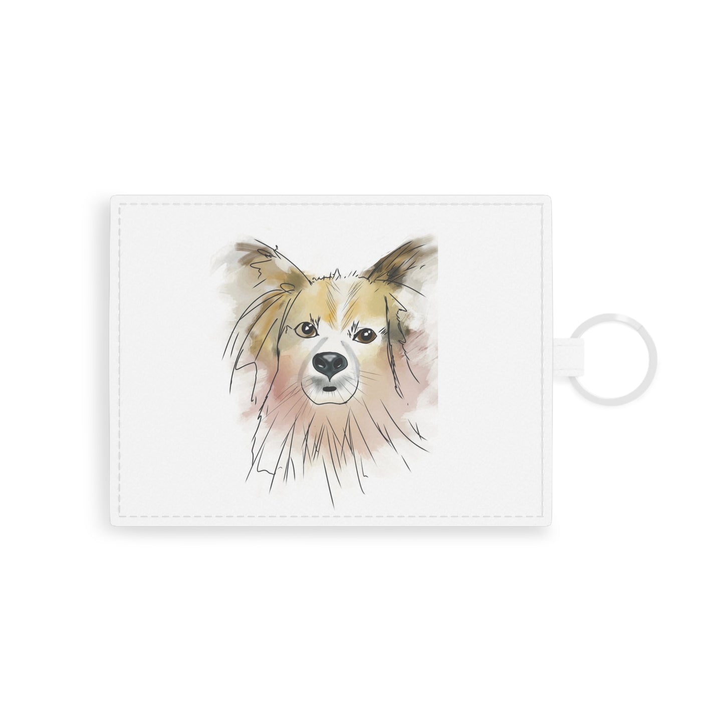 Daisy Saffiano Leather Card Holder