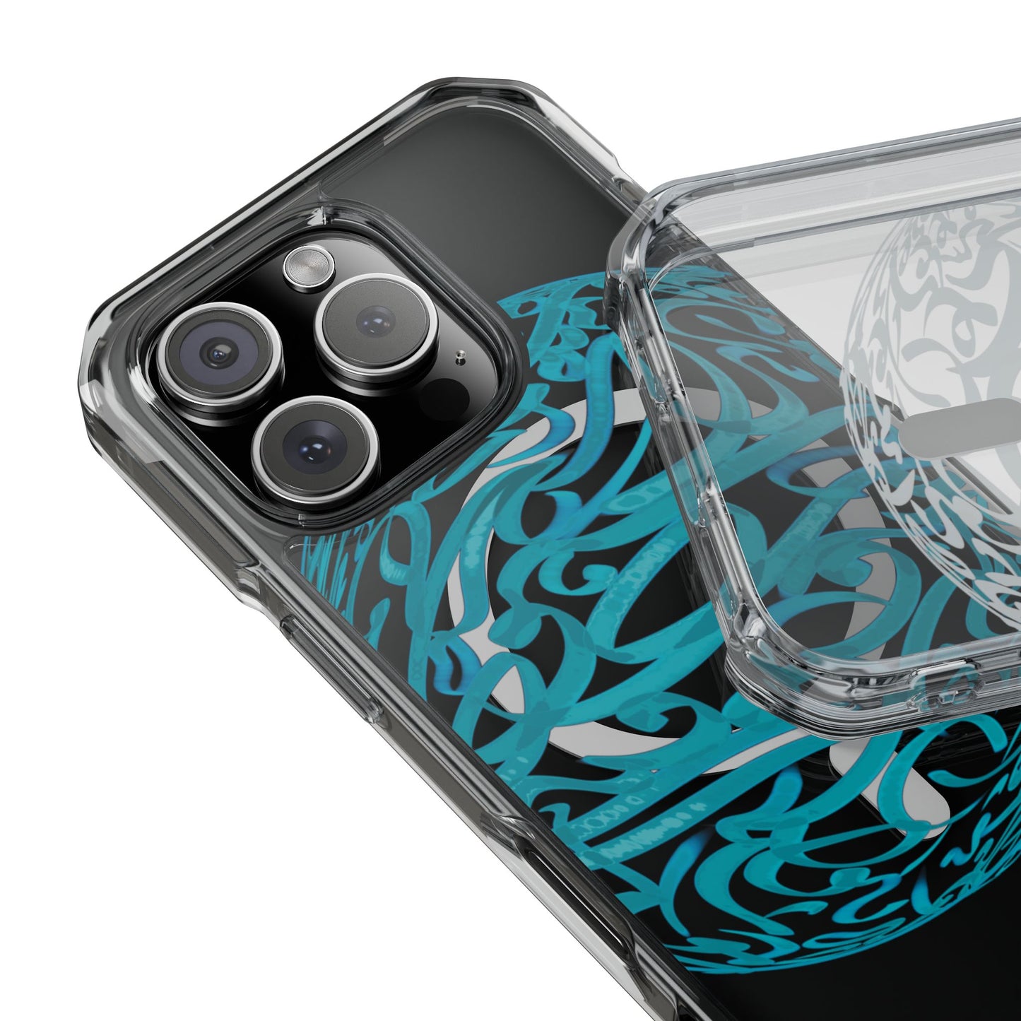Copy of Copy of Phone Case - Pink Ribbon Persian Calligraphy Design - Magnetic Case