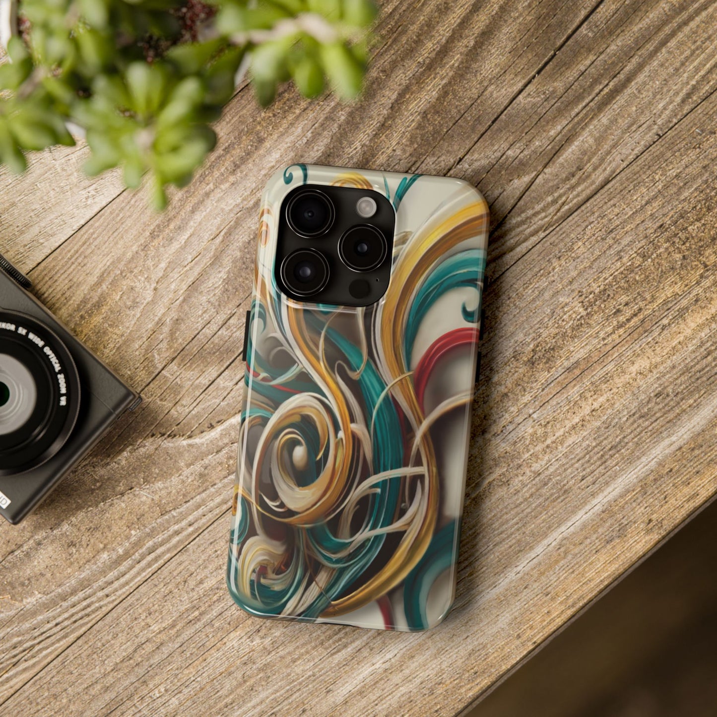 Marble Abstract Phone Case Calligraphy