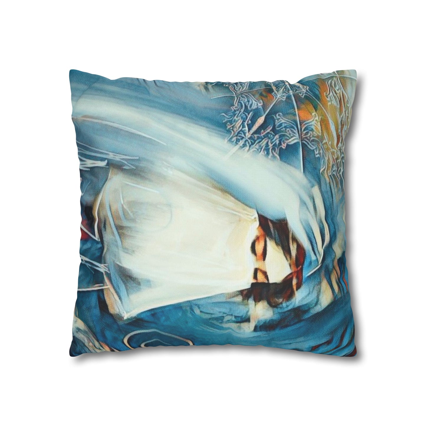 Square Pillowcase - Modern Art Watercolour Design