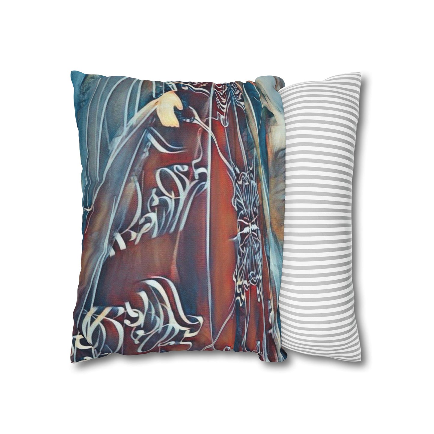 Square Pillowcase - Modern Art Watercolour Design
