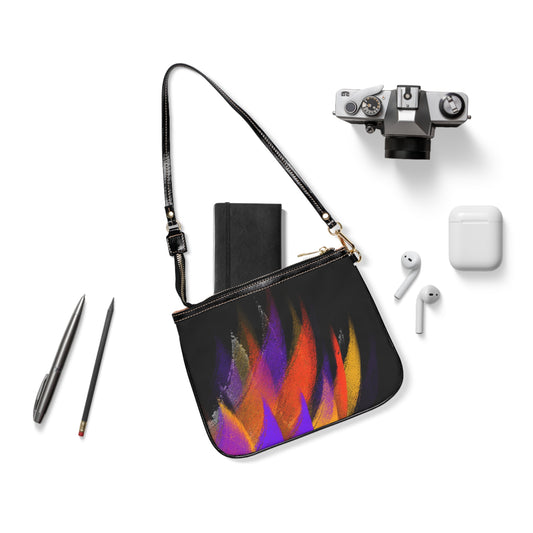 Calligraphy Strokes Small Shoulder Bag