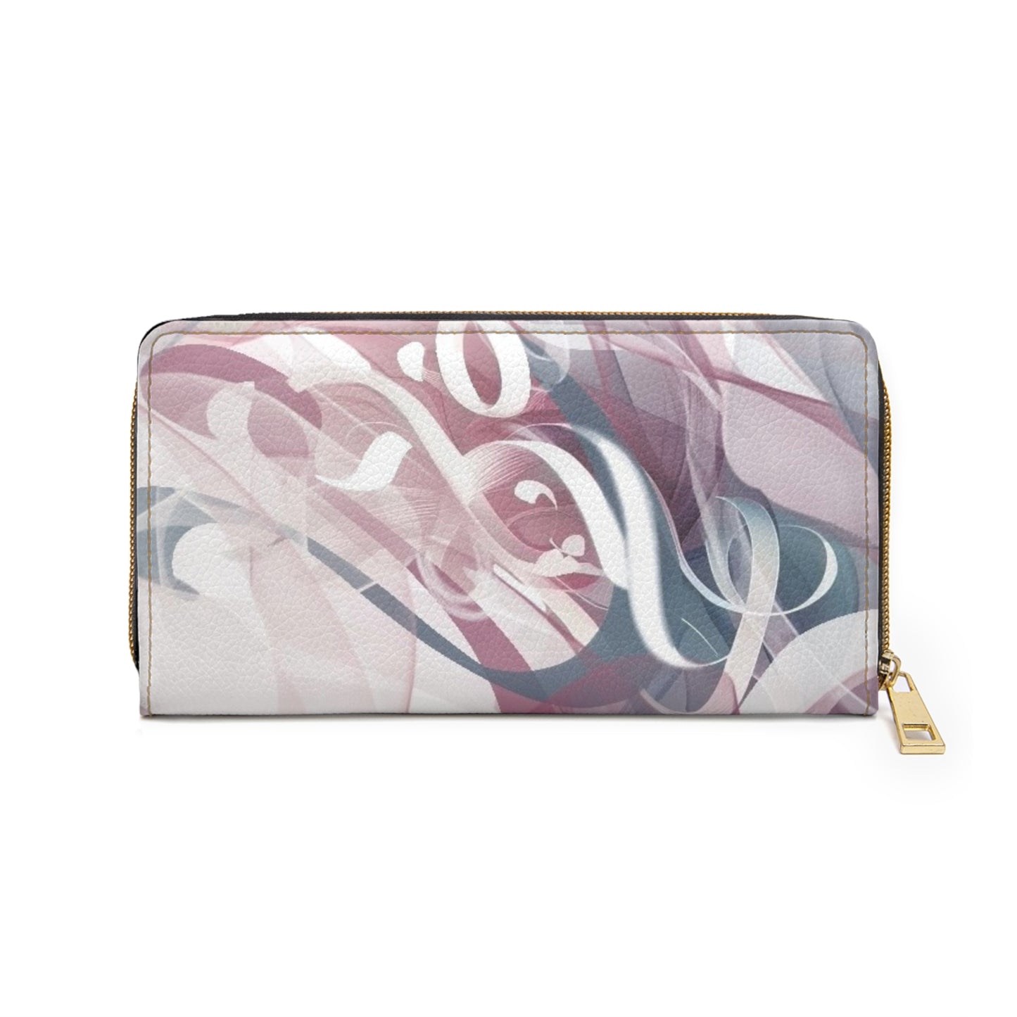 Soft Calligraphy Zipper Wallet