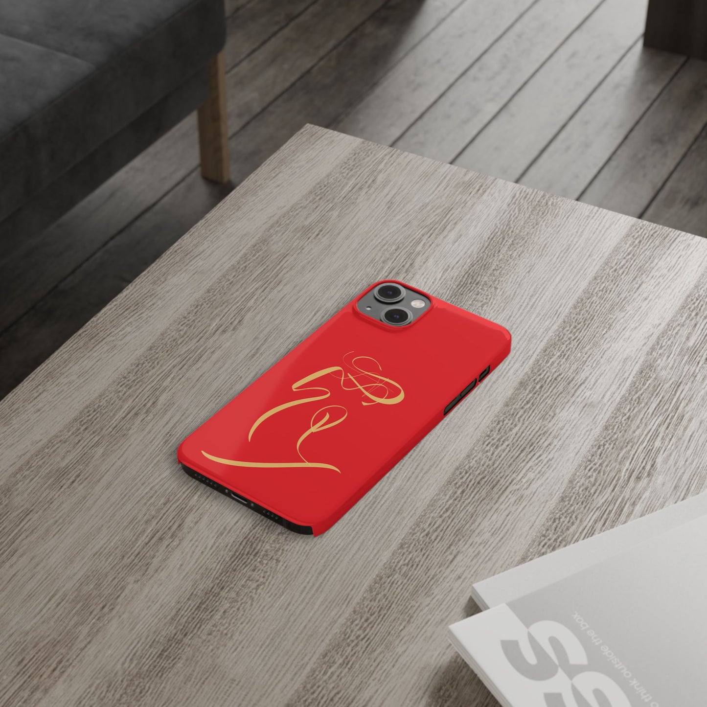 Modern Calligraphy Slim Phone Case -LOVE
