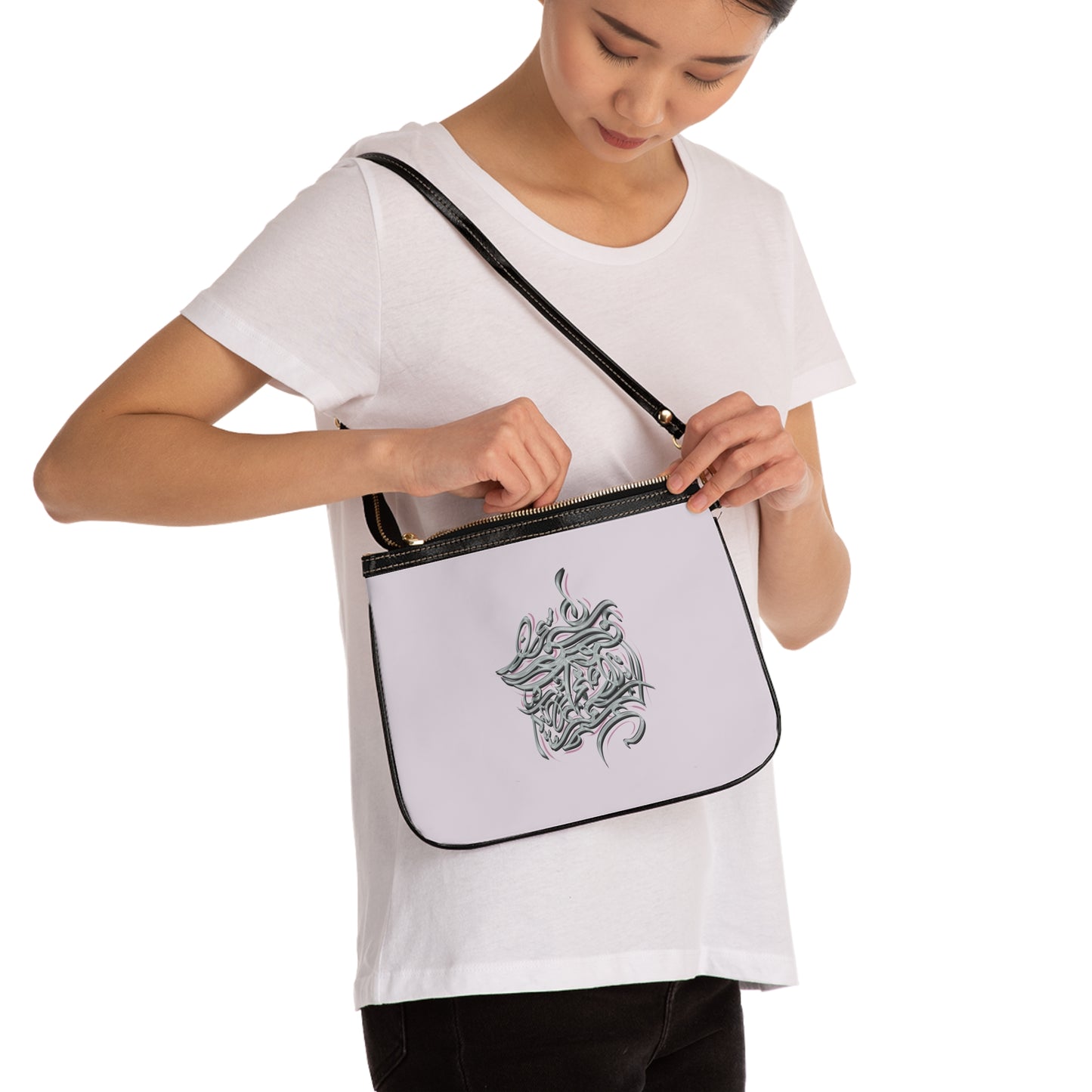 Persian Calligraphy Art Small Shoulder Bag
