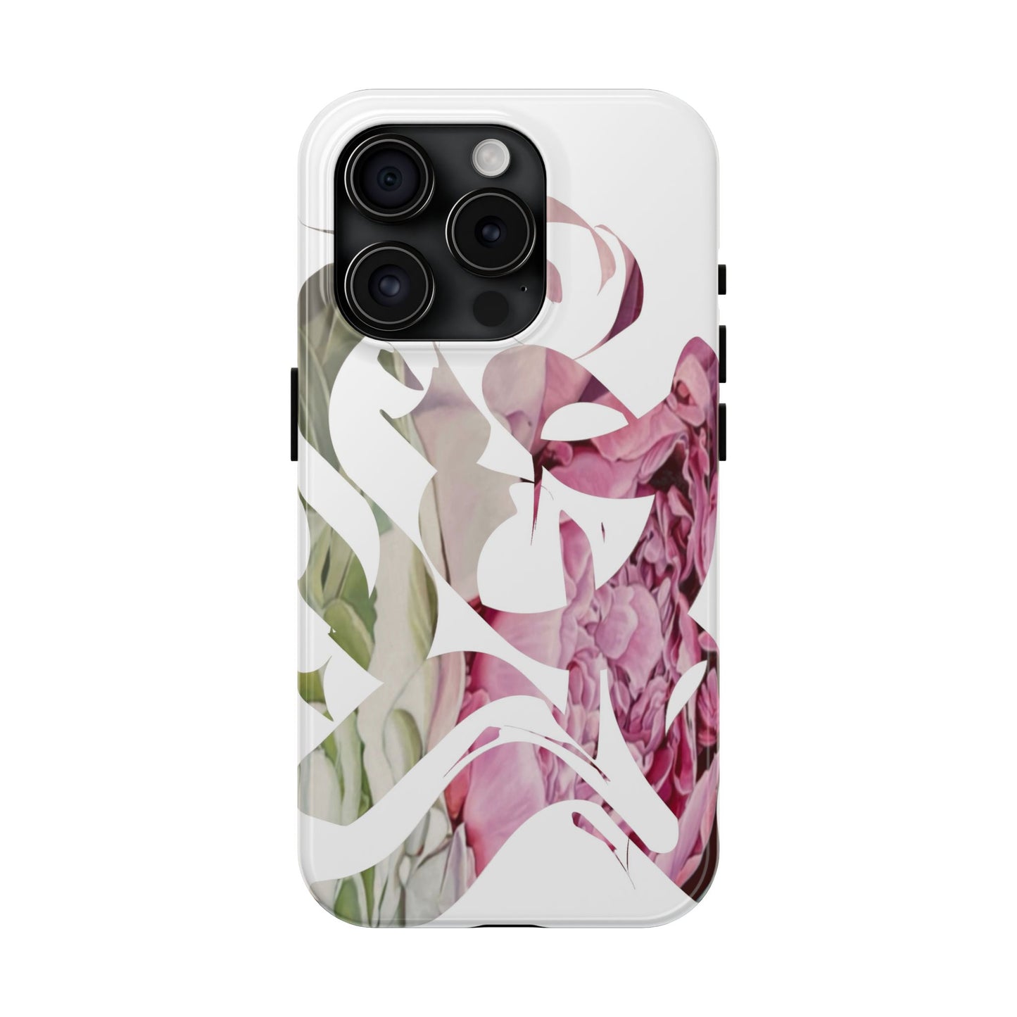 Phone Case - Garden Persian Calligraphy Design in Grey