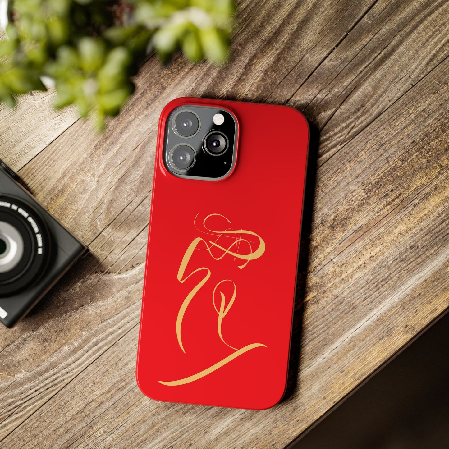 Modern Calligraphy Slim Phone Case -LOVE