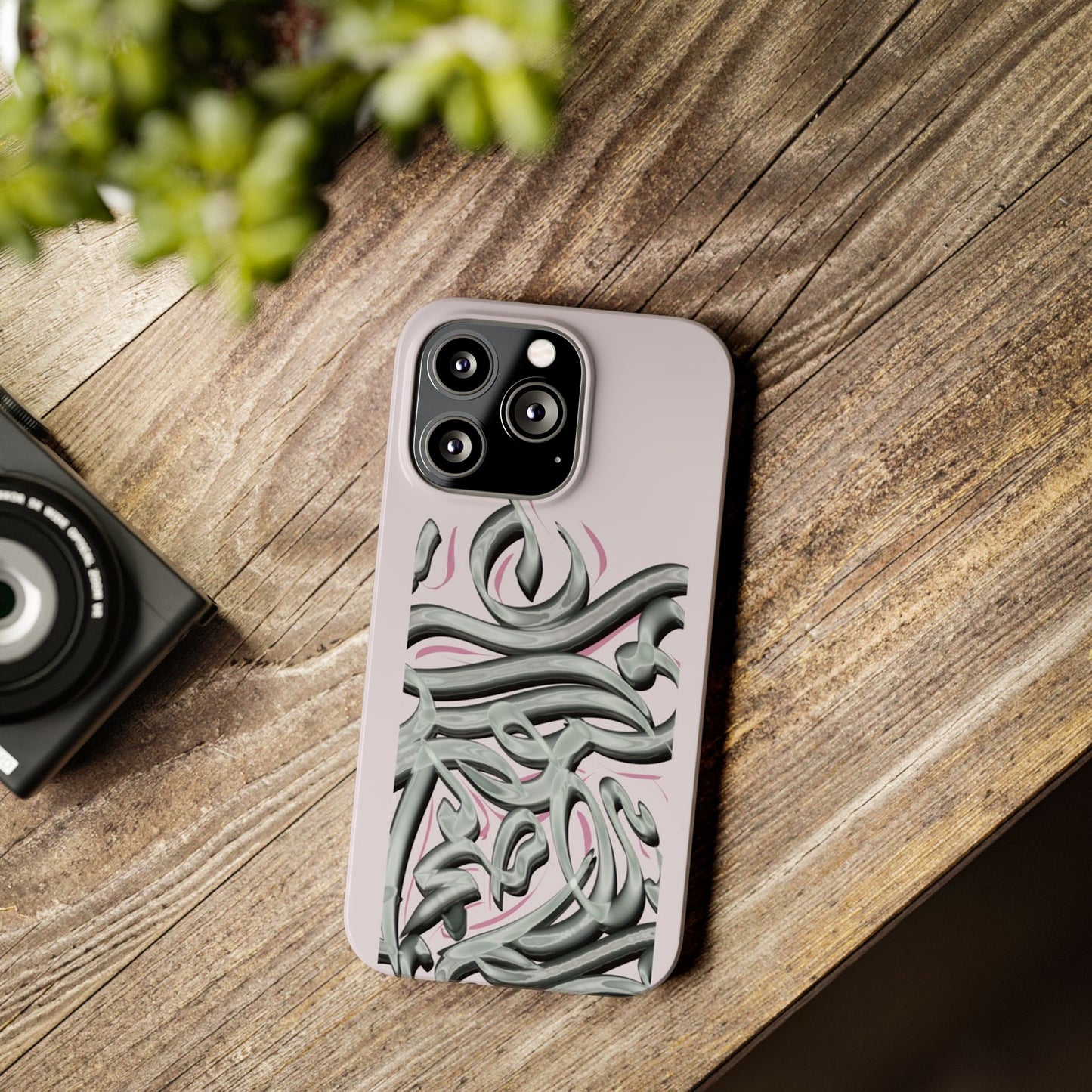 Modern Art  Slim Phone Case -LOVE,