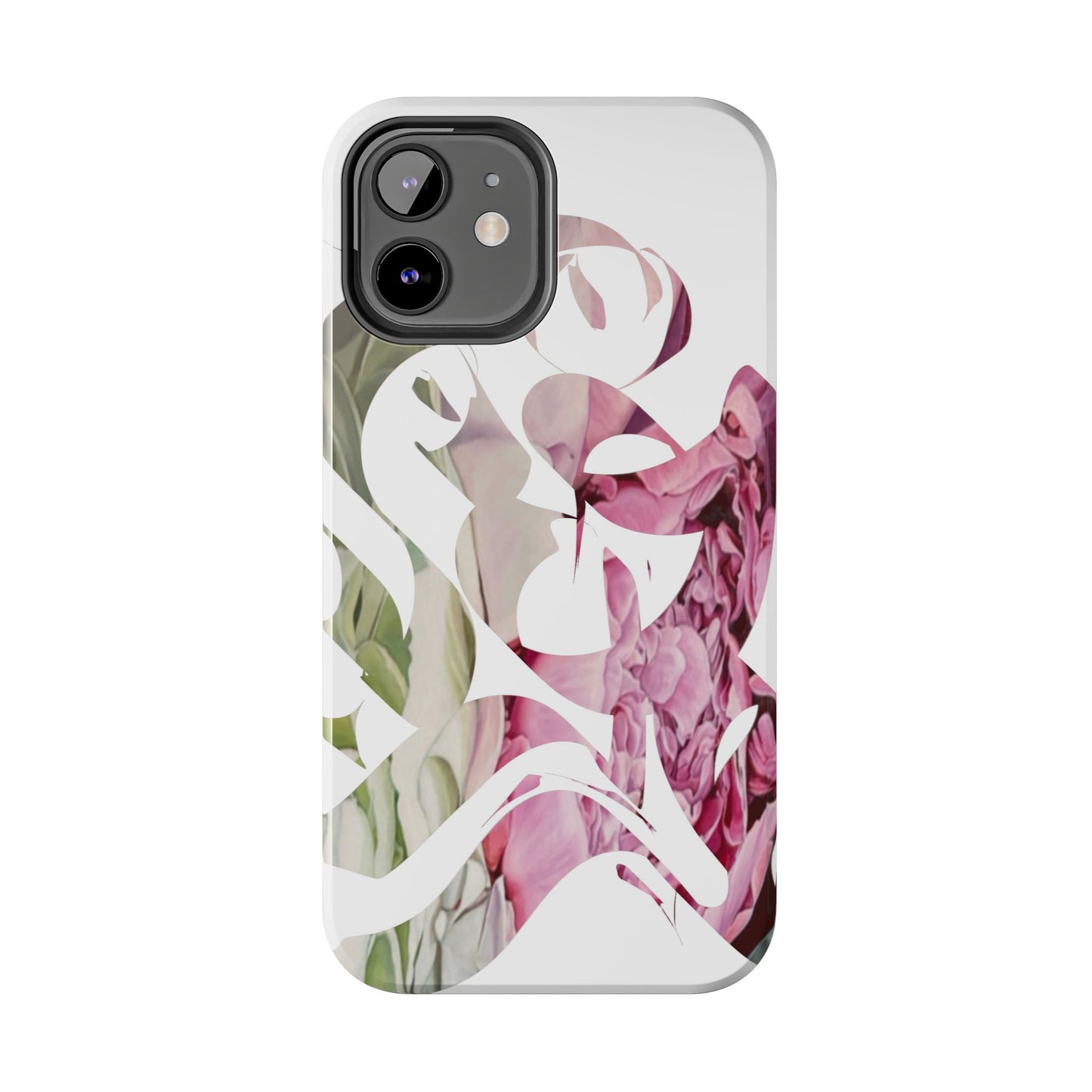 Phone Case - Garden Persian Calligraphy Design in Grey