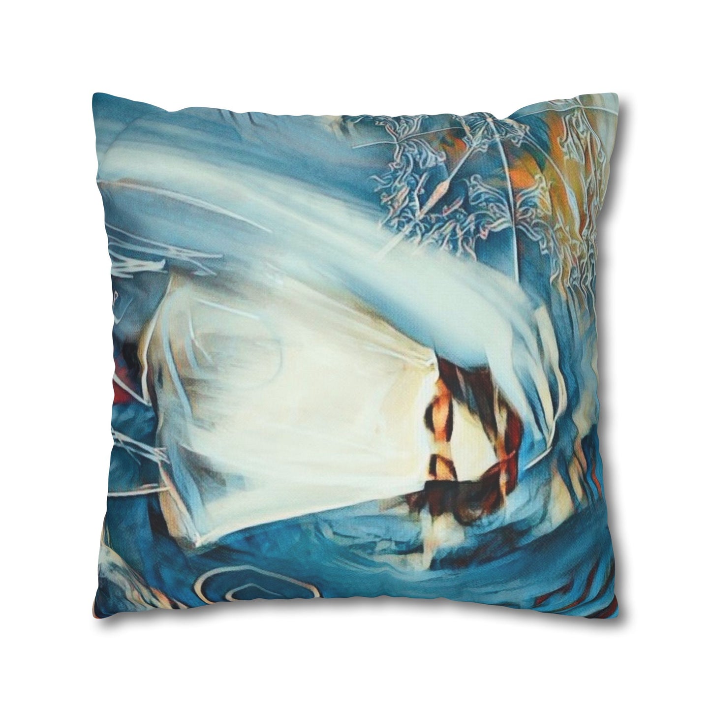 Square Pillowcase - Modern Art Watercolour Design