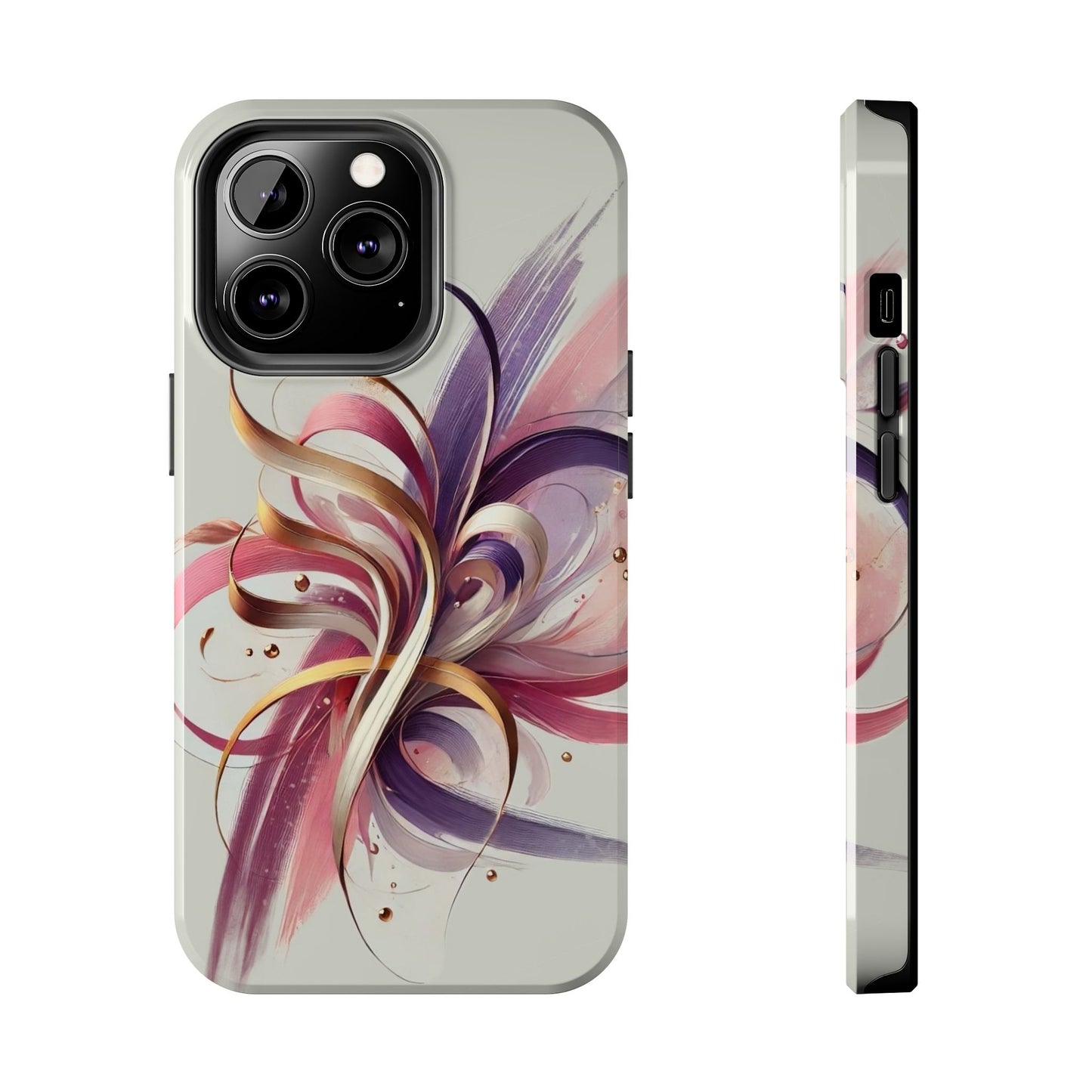 Phone Cases - Colorful Calligraphy Flower Chic Stylish Design