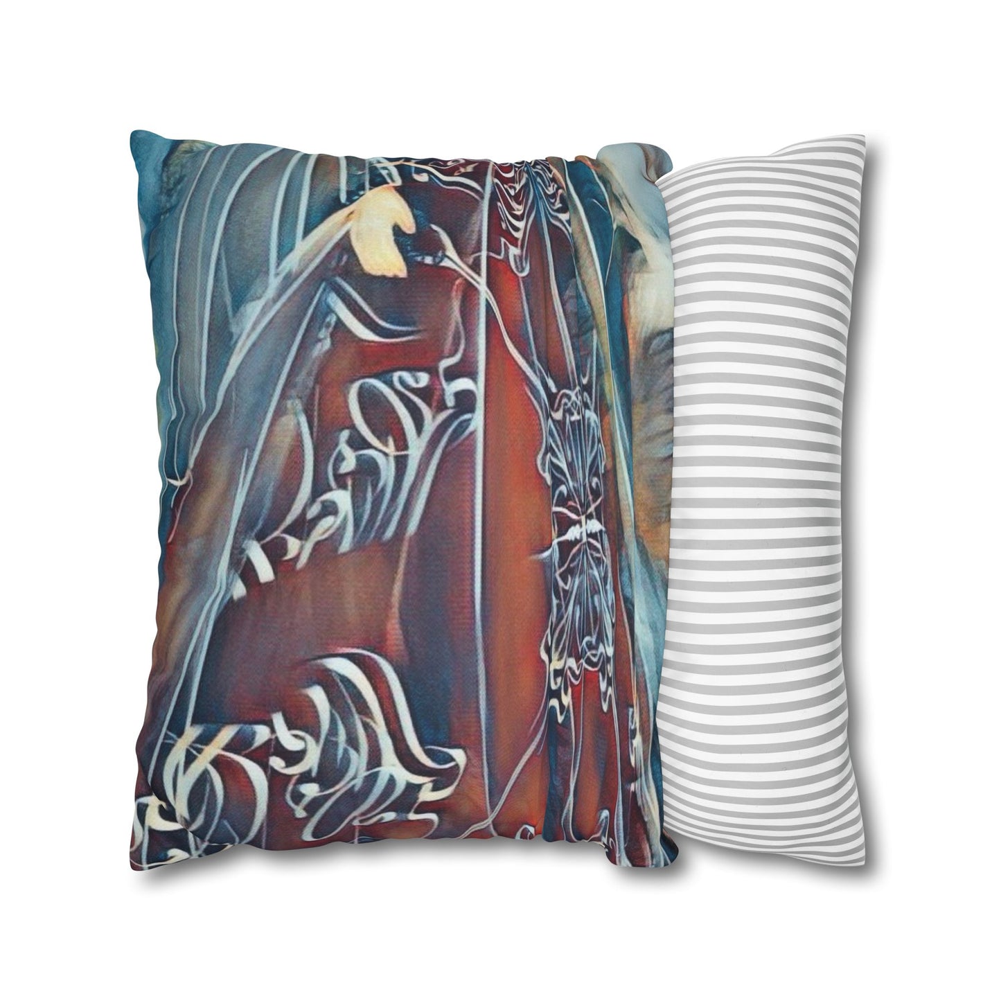 Square Pillowcase - Modern Art Watercolour Design